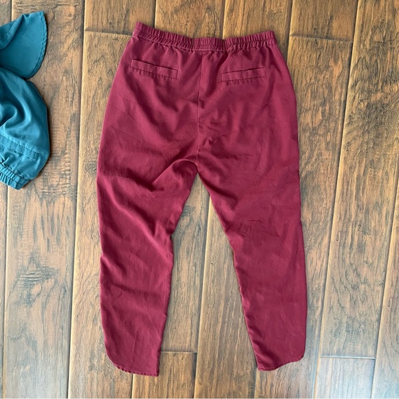 Marine Layer Allison Trouser lot burgundy teal navy blue Small - Picture 8 of 11